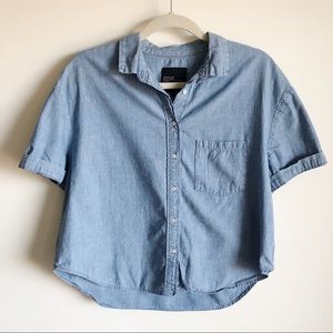 Zara Short Sleeve Denim Button Down